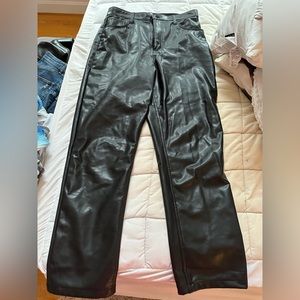 Abercrombie curve love vegan leather pants